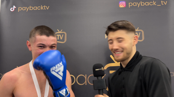 Isaac Sharp interview with Joe Turner at Victory Fights-5