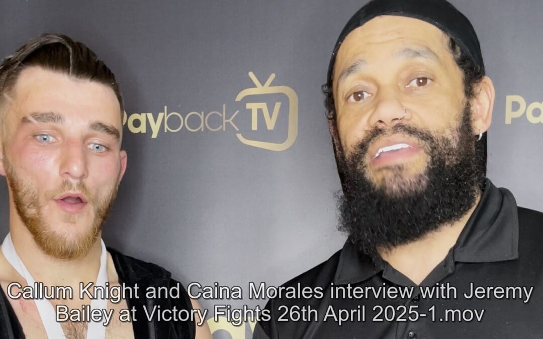 Callum Knight and Caina Morales interview with Jeremy Bailey at Victory Fights 26th April 2025