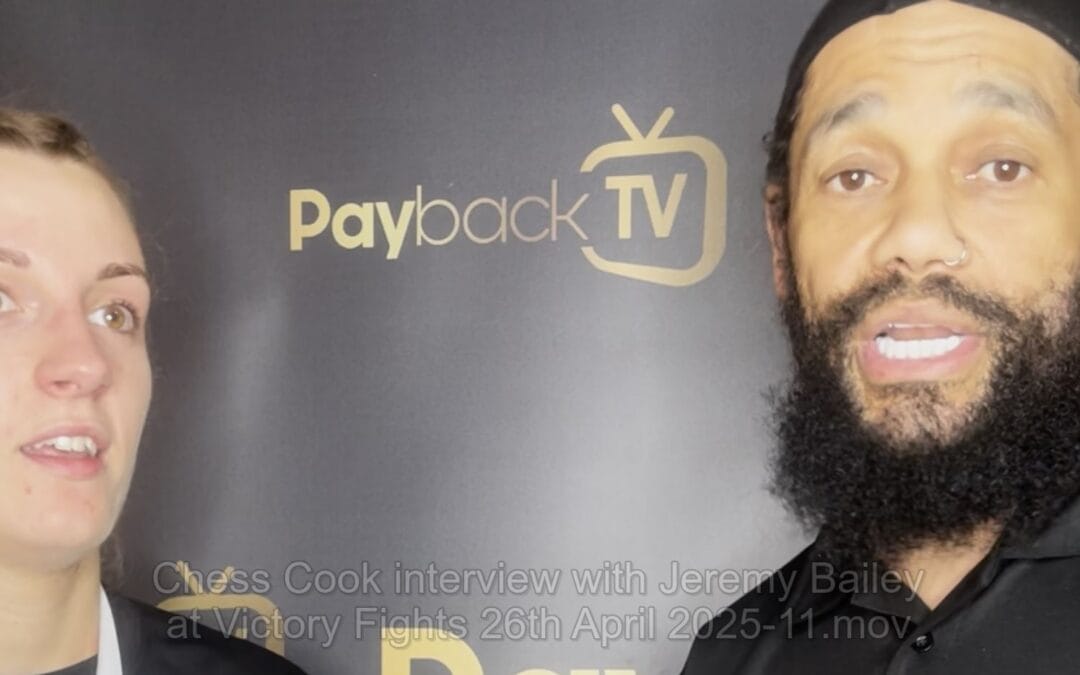 Chess Cook interview with Jeremy Bailey at Victory Fights 26th April 2025