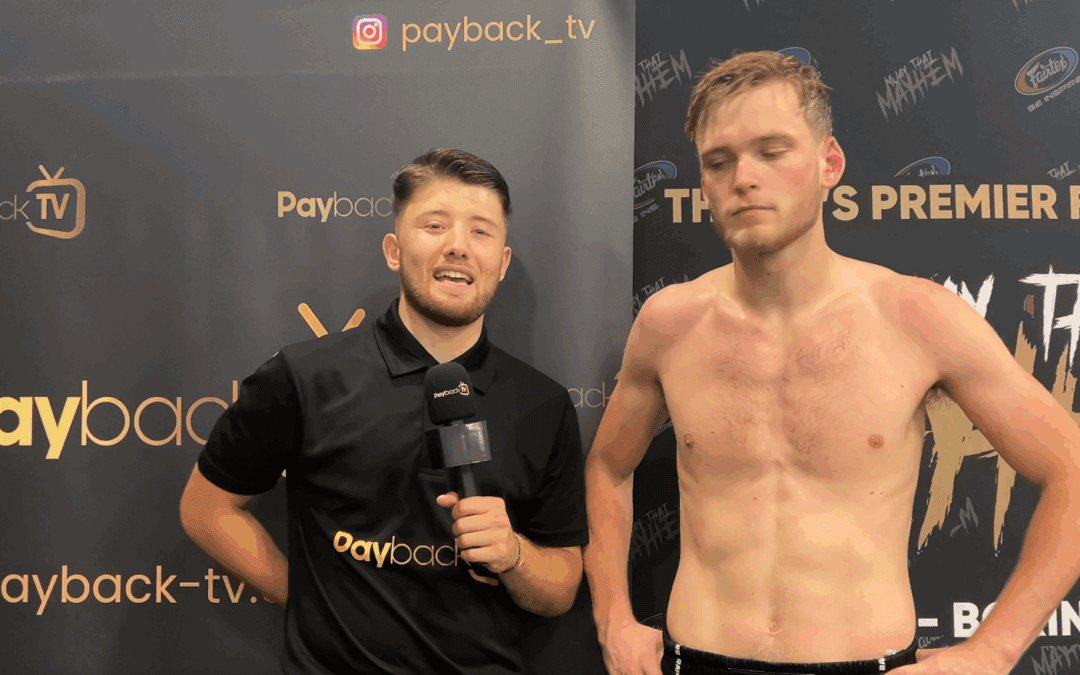 Aiden Burgess interview at MuaythaiMayhem with Joe Turner