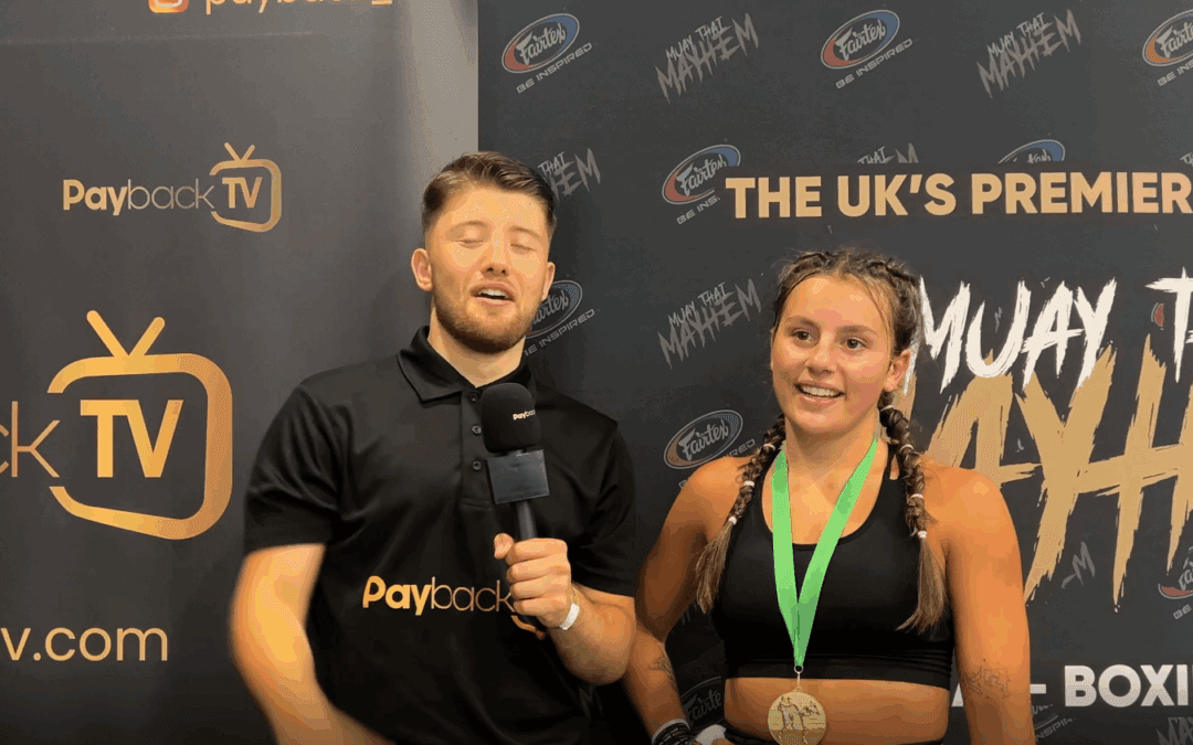 Jodie Cherubini interview at MuaythaiMayhem with Joe Turner