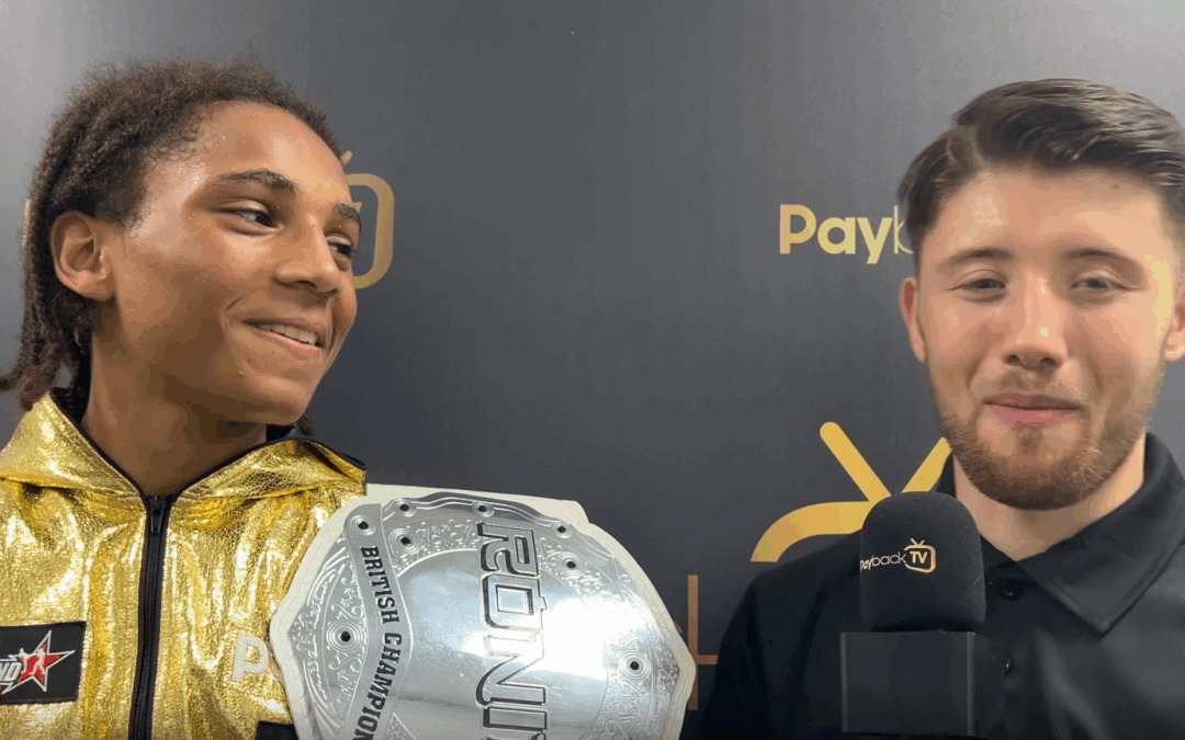 Dmarni Palmer interview with Joe Turner after their win on Ronin July 12th