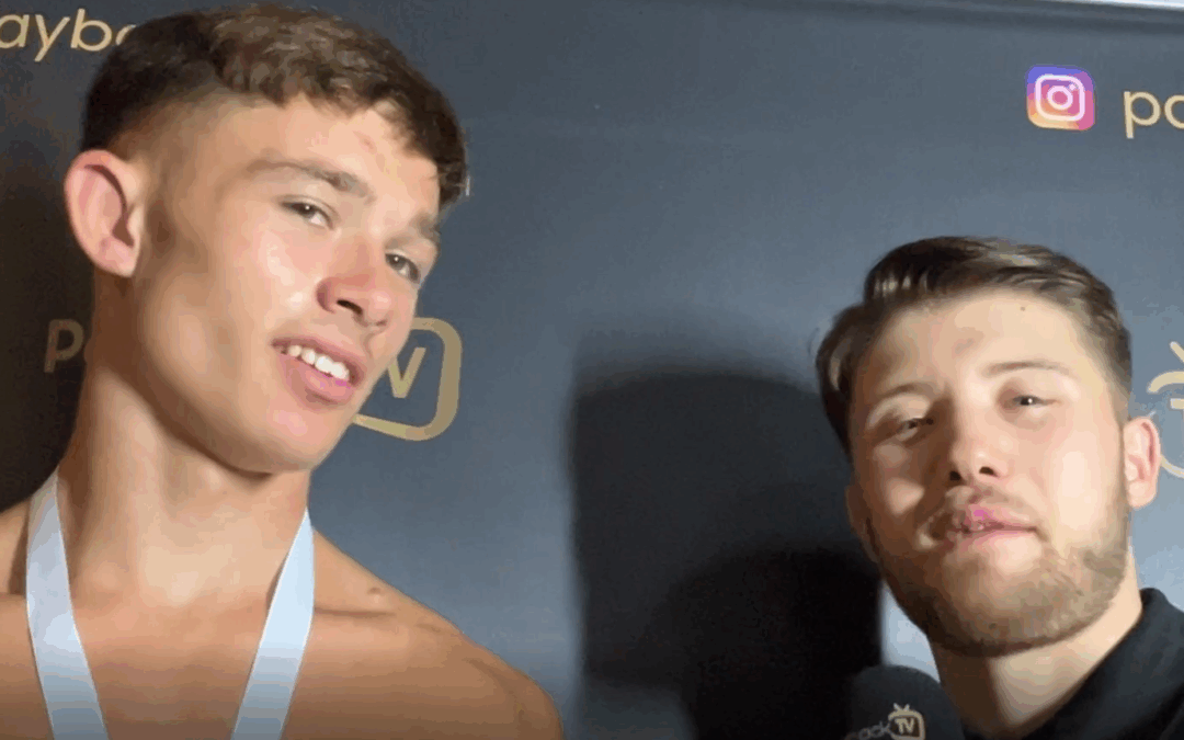 Tobi Grimes interview with Joe Turner after their win on Victory Fights