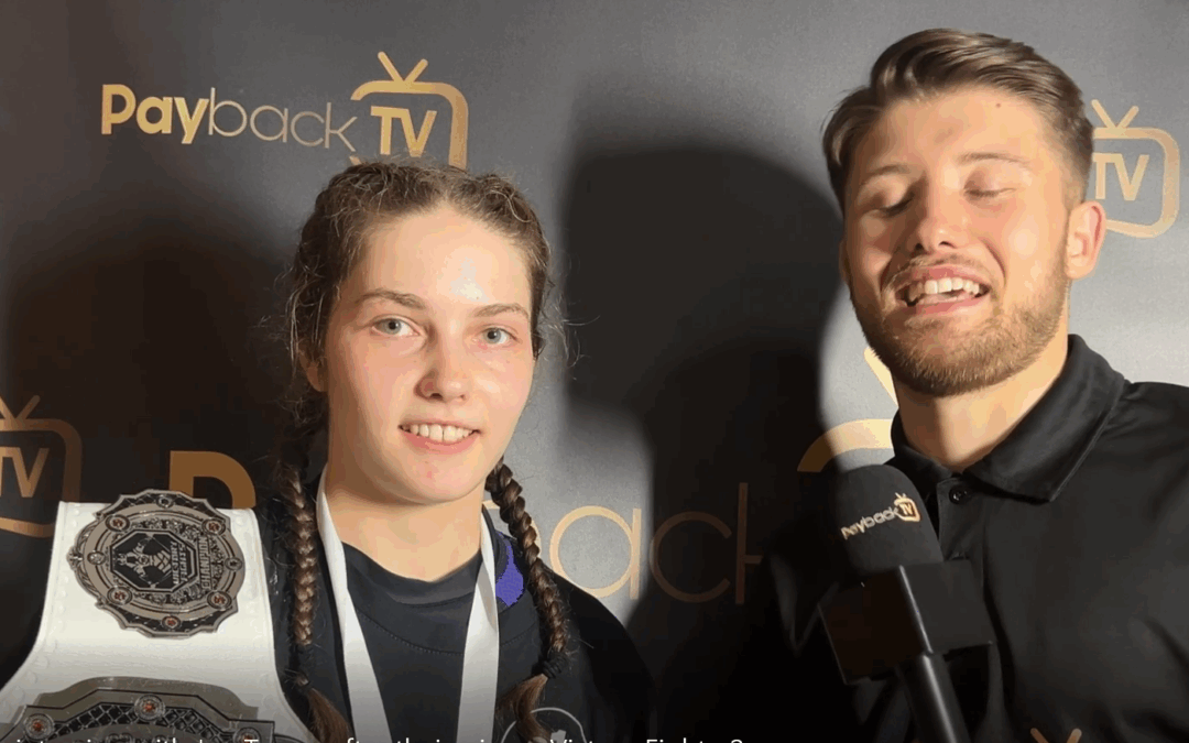 Rhianwen Deacy interview with Joe Turner after their win on Victory Fights