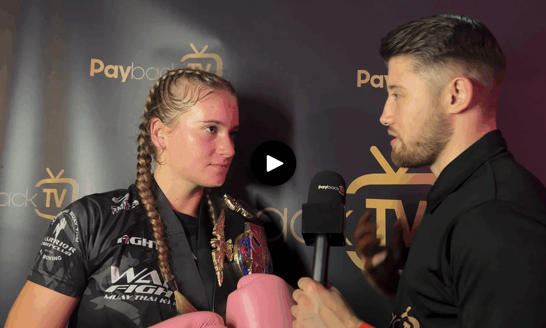 Olivia Karboniczek interview with Joe Turner at WAR Fight Series