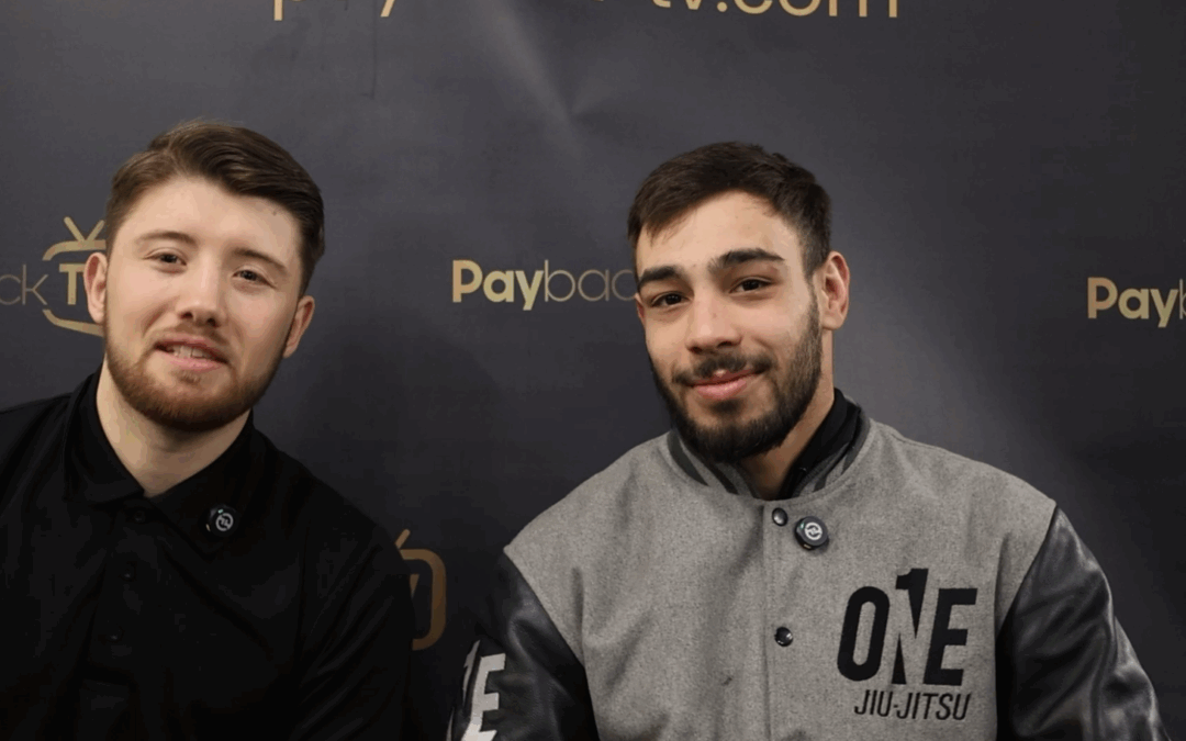 Jeffrey Almeida with Joe Turner before his bout at Ronin against Daniel Vortiah